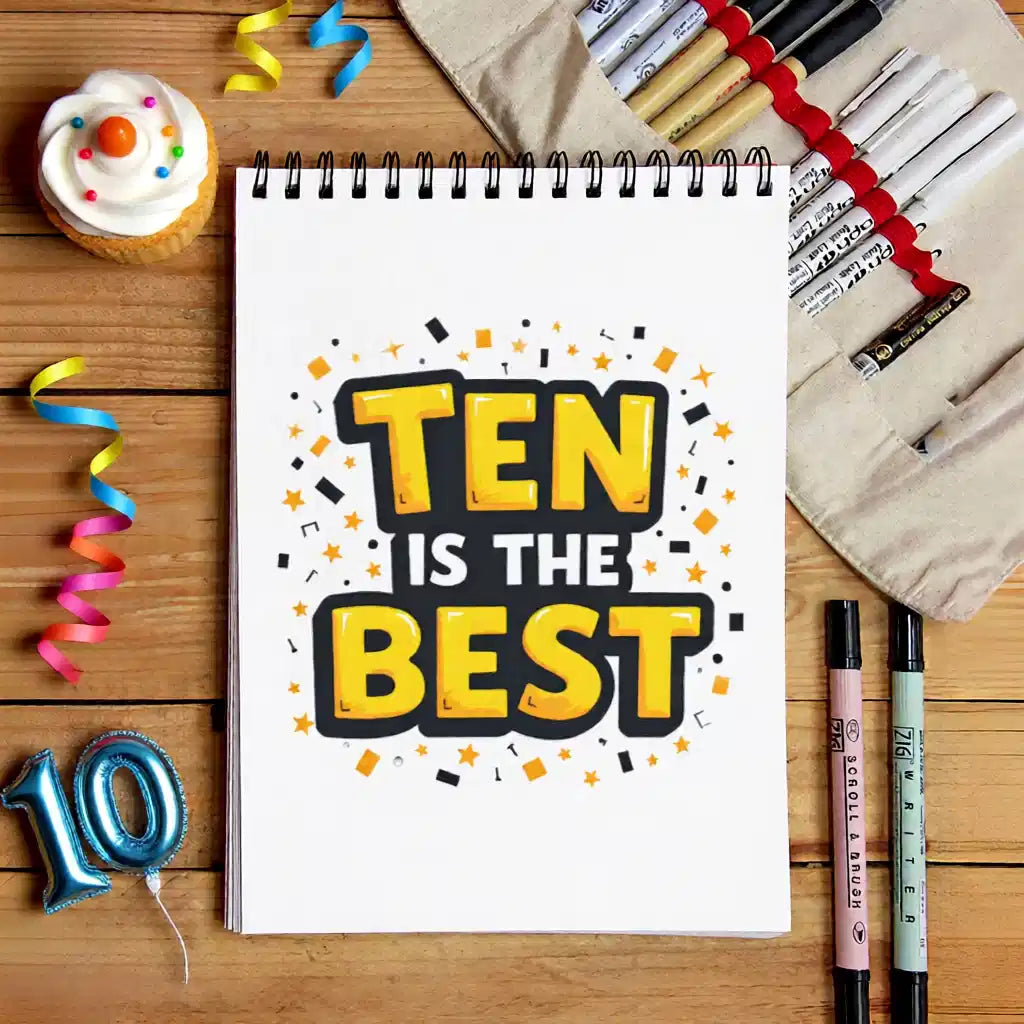 Ten Is The Best Sketchbook
