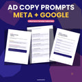 50 Ad Copy ChatGPT Prompts — Meta &amp; Google — Angles, Headlines &amp; Compliance — Instant Download PDF