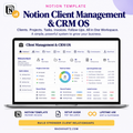 Notion Client Management and CRM OS dashboard template preview