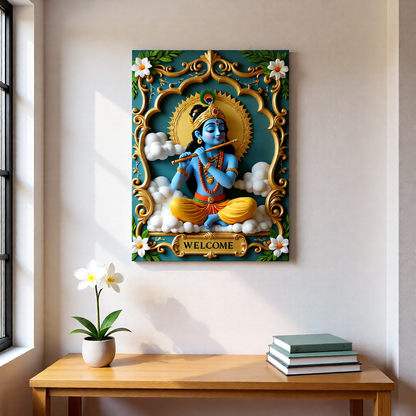 Lord Krishna Welcome Frame