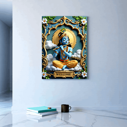 Lord Krishna Welcome Frame