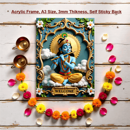 Lord Krishna Welcome Frame
