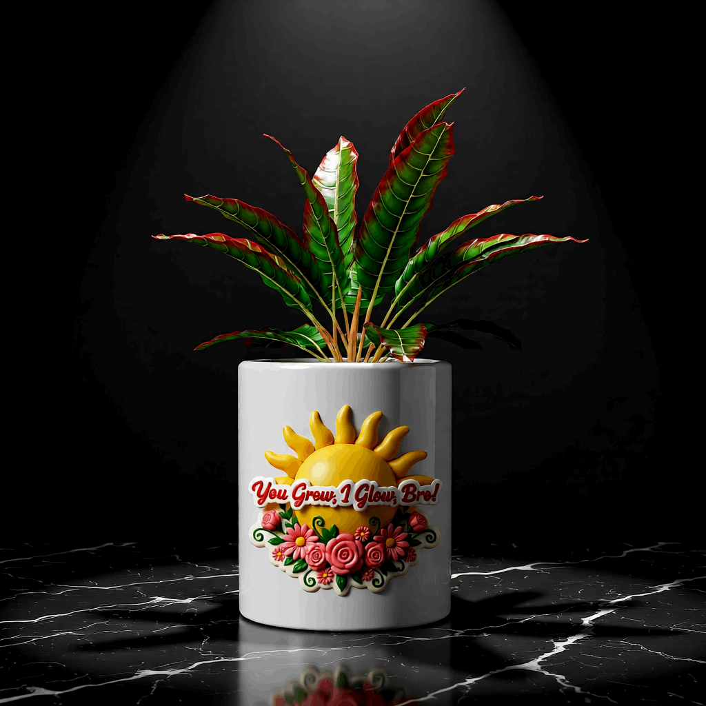 You Grow I Glow Bro Pot