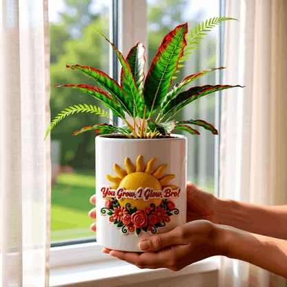 You Grow I Glow Bro Pot