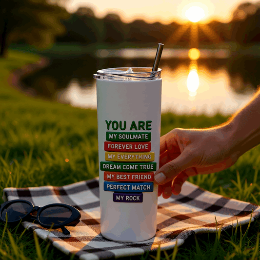 Soulmate Skinny Tumbler Bottle