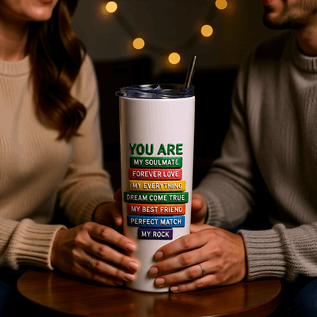 Soulmate Skinny Tumbler Bottle