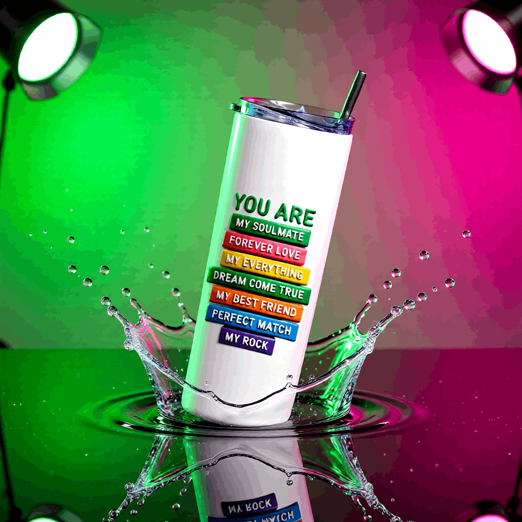 Soulmate Skinny Tumbler Bottle